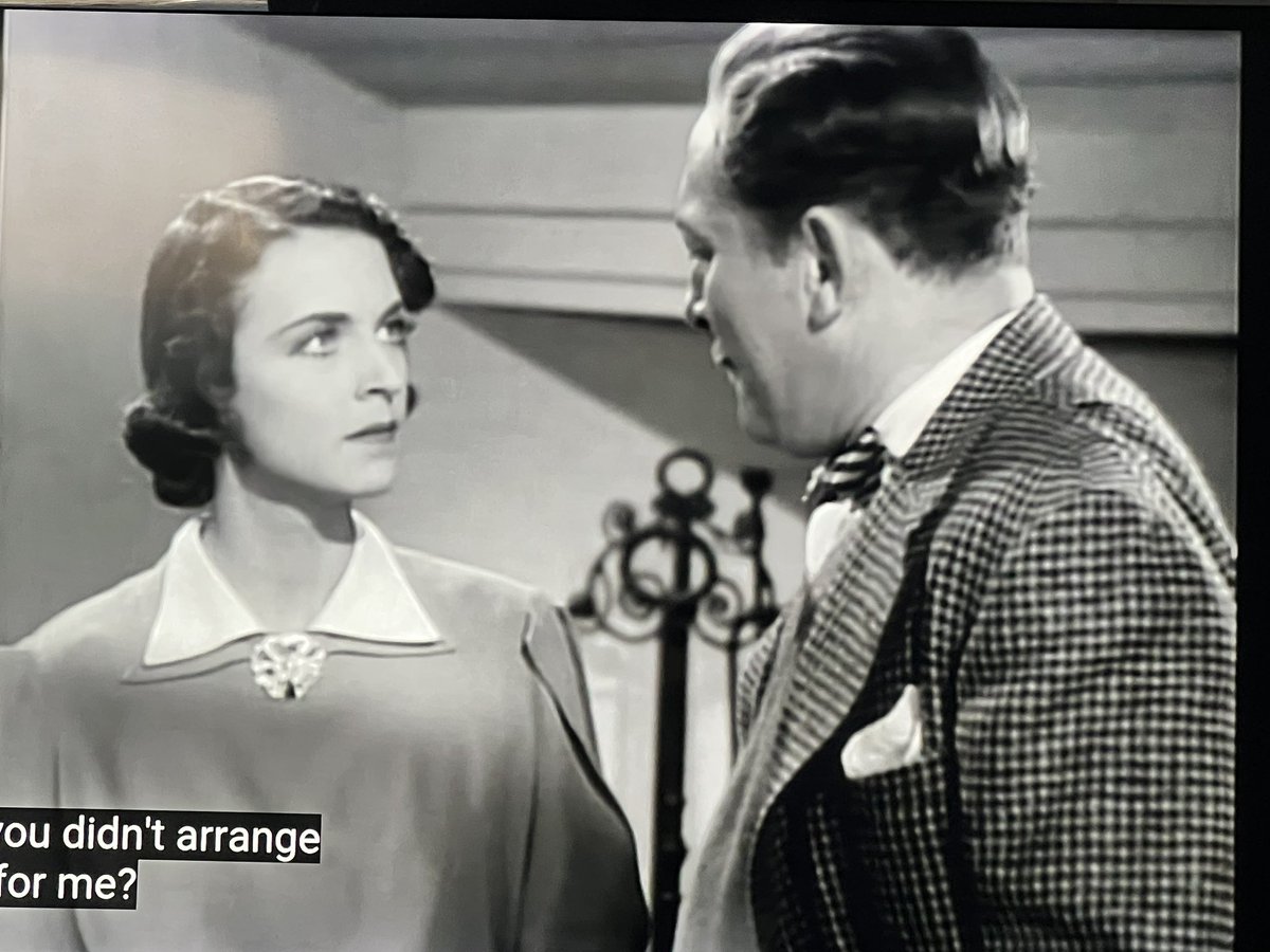 Condimentgrrl's tweet photo. Brooch vs giant buttons. Both are statements  #TCMParty #AbsoluteQuiet https://t.co/eHPbk02rGZ