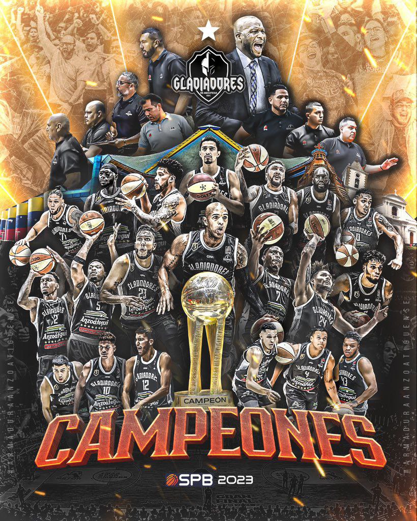 ¡La Superliga Profesional de Baloncesto 2023 tiene un nuevo Campeón! Mis felicitaciones al equipo @gladiadoresbbc por este primer título de su historia, y por regalarnos a toda la fanaticada venezolana una final tan emocionante frente a Los Guaros de Lara. ¡Que siga brillando el