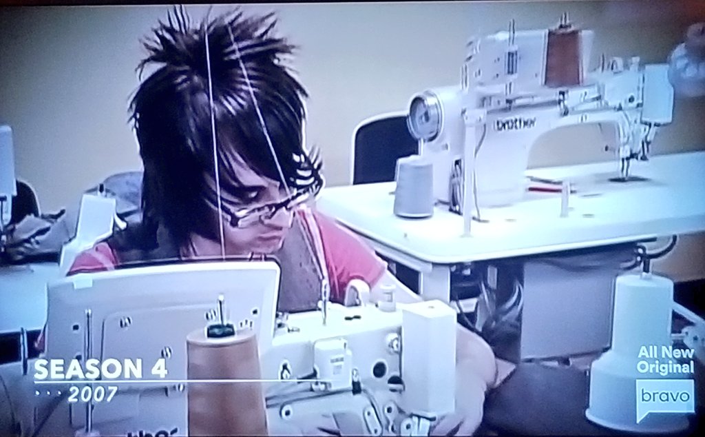 These throwback clips of #ProjectRunway of #christiansiriano is giving me life. The hair 😂 😂 😂 😂