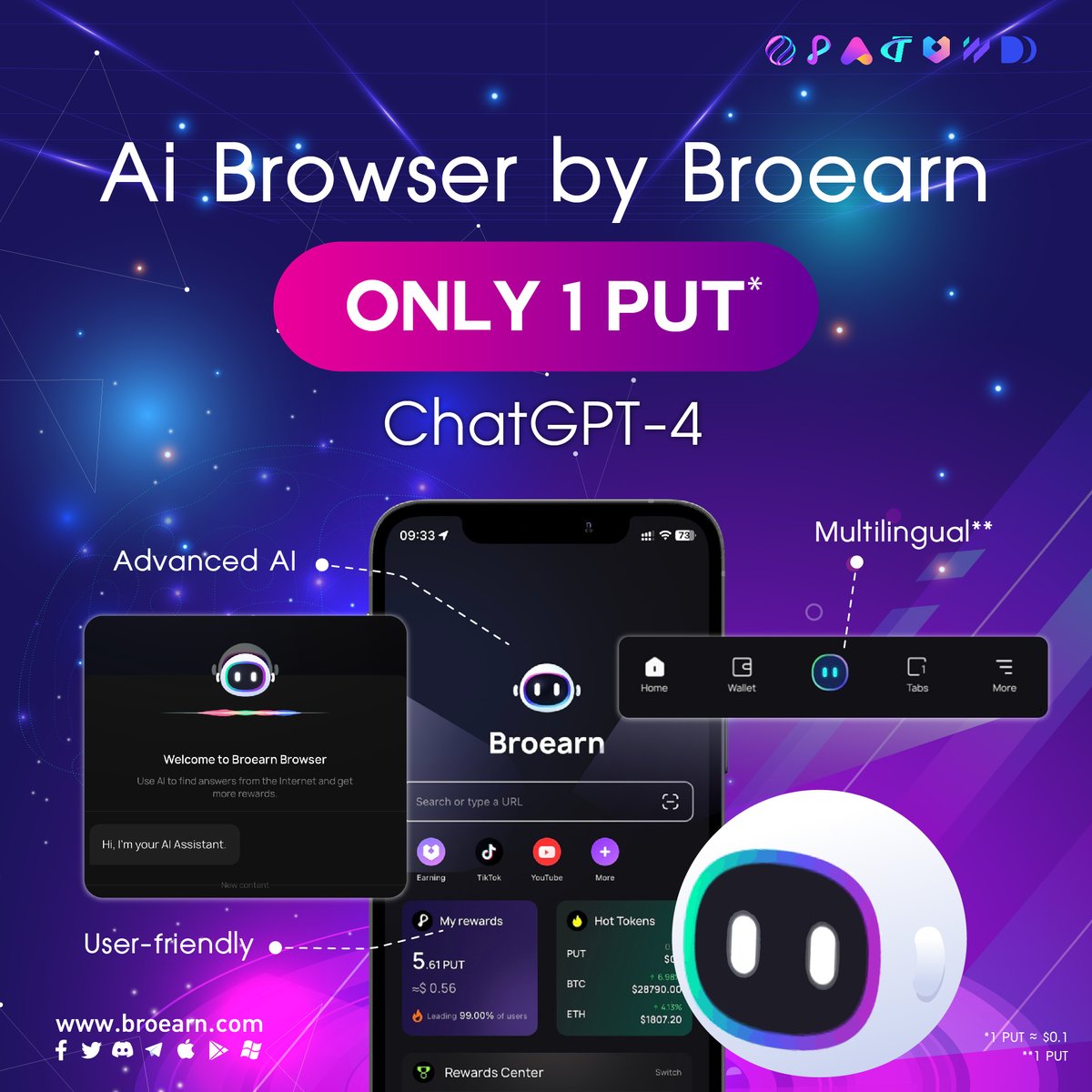 broearn's tweet photo. 🧐Would it be better if your browser had AI ⁉️
Try #AI Browser by @broearn
🕹️Access Premium #ChatGPT-4 with only 1 PUT!🪙 ($0.1)
Experience #Broearn AI within your finger tips☝🏼
Download now!
🤖Android : https://t.co/Kib06OCar4
🍏iOS : https://t.co/UroRKChohL
#WEB3 #use2earn #lowcost #PremiumAI