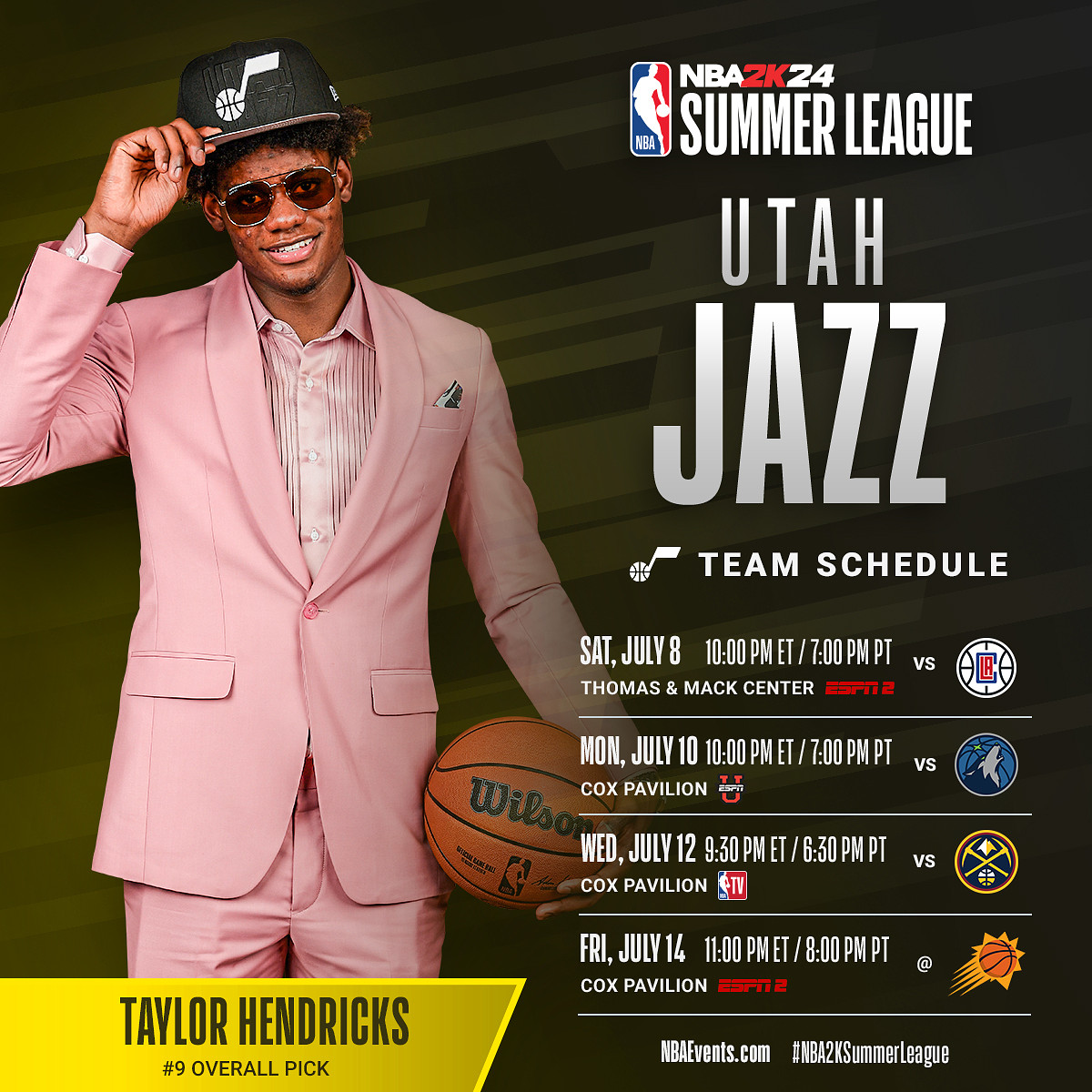 NBA Summer League on Twitter "NBA2KSummerLeague Schedule Spotlight