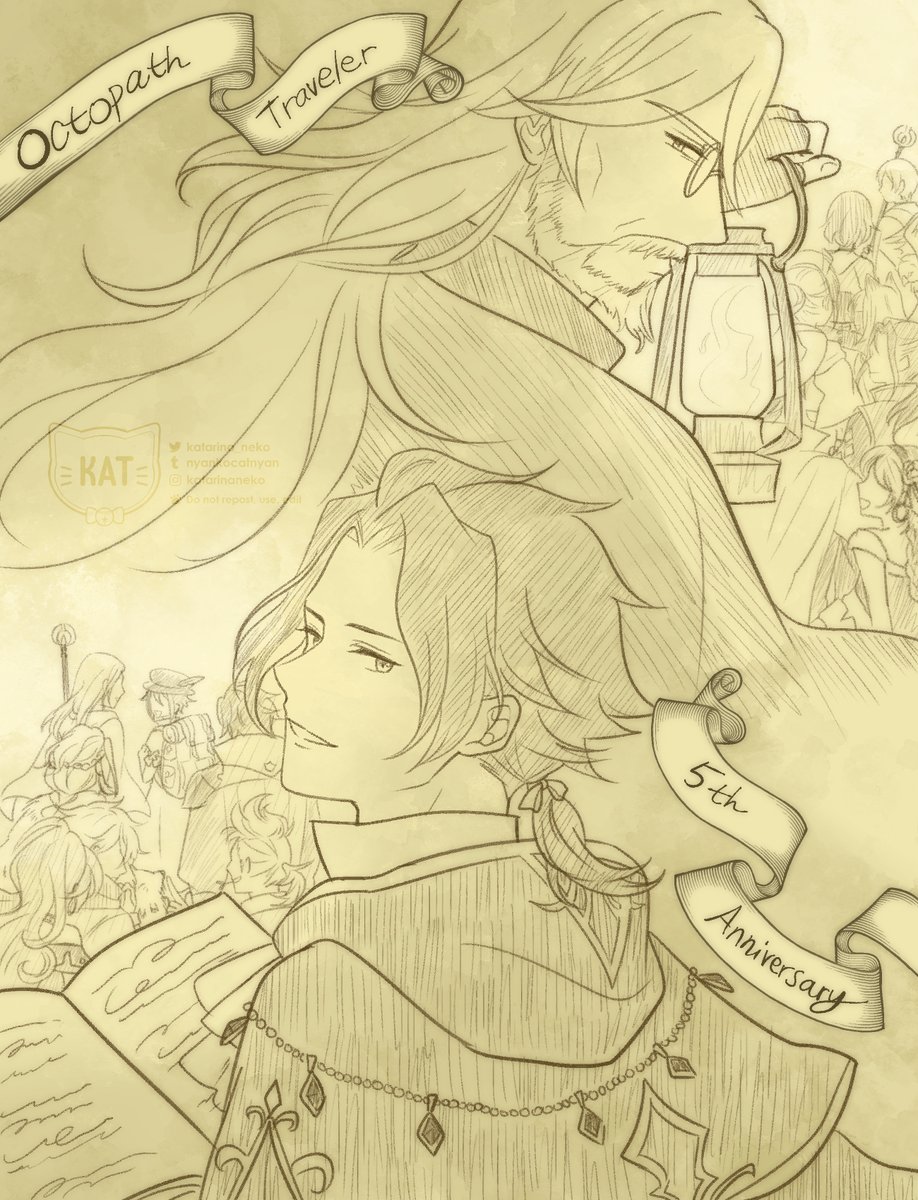 OC] Happy 5th Anniversary to Octopath Traveler! 🥳🎉🎊 Thanks for all the  great memories 🥰🥺💝🫶 : r/octopathtraveler