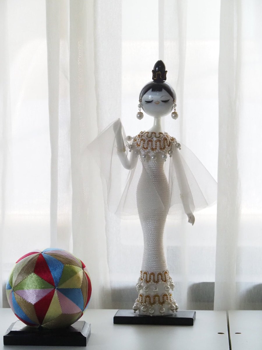 昭和レトロ パール人形 ピアス(No.2) パール人形