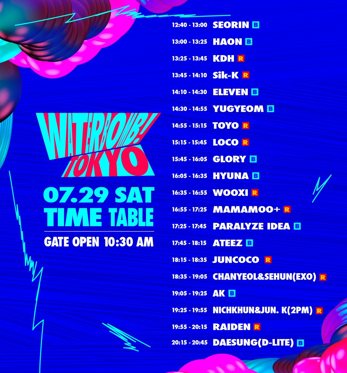 yuyujupiter's tweet photo. ATEEZ WATERBOMB TIMES (random global locations)

1:45 am : California
2:45 am : Mexico City
4:45 am : New York
5:45 am : São Paulo
9:45 am : UK / Nigeria
10:45 am : France
11:45 am : Saudi Arabia / Egypt
2:15 pm : India
4:45 pm : Philippines https://t.co/WJQ0YerOFc