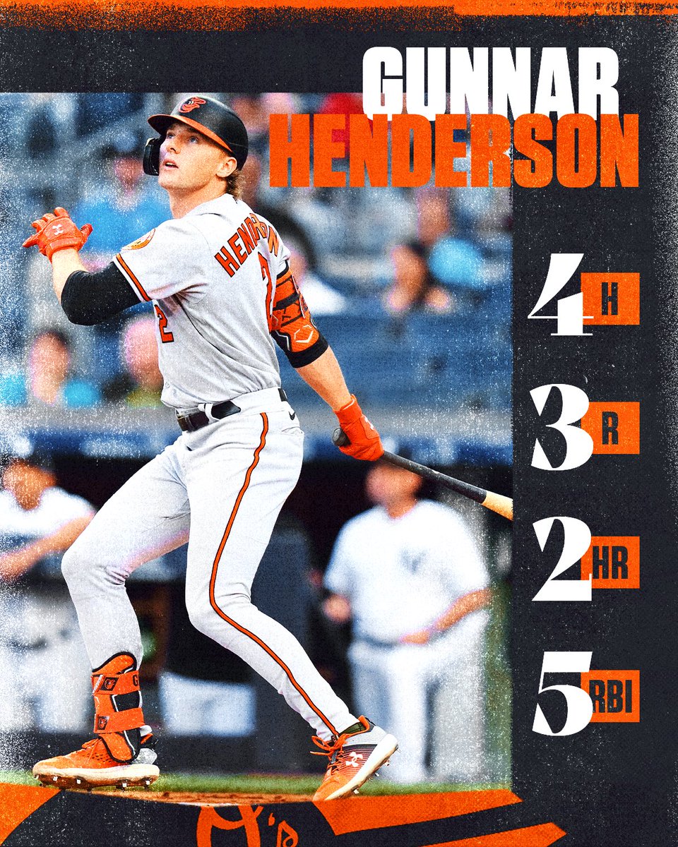 Orioles's tweet photo. Ladies and gentlemen, Gunnar Henderson. https://t.co/lG2rklIEuv