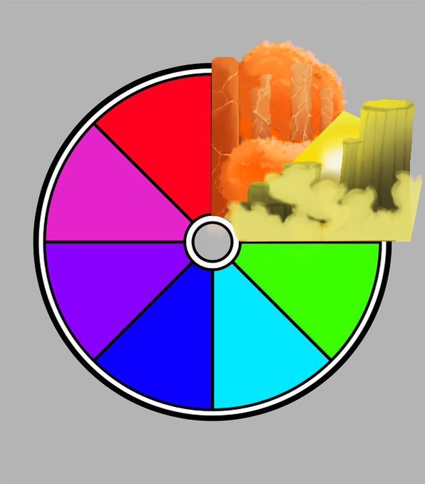 ninjawolf01's tweet photo. The yellow color! #colorwheelchallenge  :3 it’s not the best but I like it. I have an idea for green https://t.co/U9rVZrnF6y