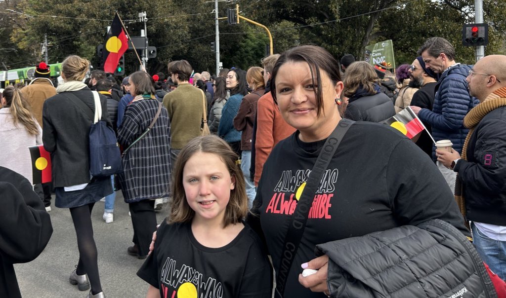 “We need to make sure the voices of our Elders are heard,” Alan Thorpe, Victorian #NAIDOC2023 Male Elder of the Year 2023 at the NAIDOC march in Naarm #ForOurElders