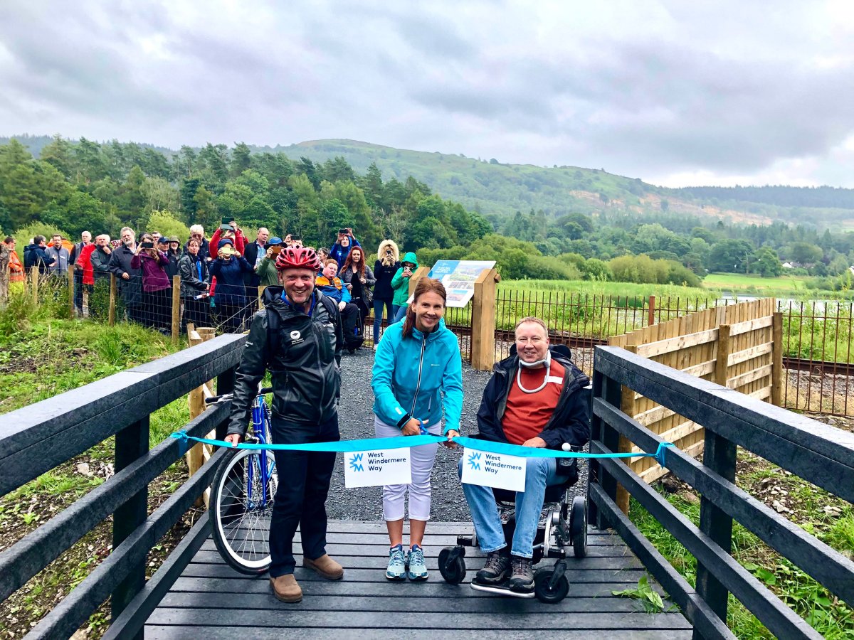 lakedistrictnpa's tweet photo. The new £1.5 million West Windermere Way route officially opened today. It's a 5.6km multi-user trail which will encourage car-free visits to the west shore of Windermere. Read more:  https://t.co/c3ScTefRJm https://t.co/JI5p2hBUzz