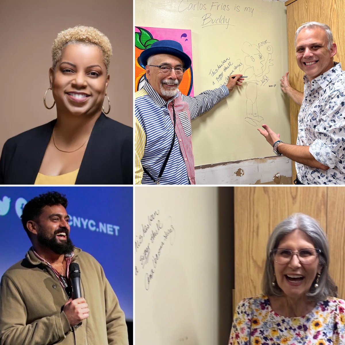 Run in back <a href="/WLRNSundial/">WLRN Sundial</a>
• Poet Laureate Juan Felipe Herrera danced and signed our Buddy wall
• Filmmaker Robert Ramos told shark stories
• Ana Veciana-Suarez on rethinking Don Quixote
• Saliha Nelson: how teaching art &amp; tech can transform Overtown
🎧 podcasts.apple.com/us/podcast/sun…