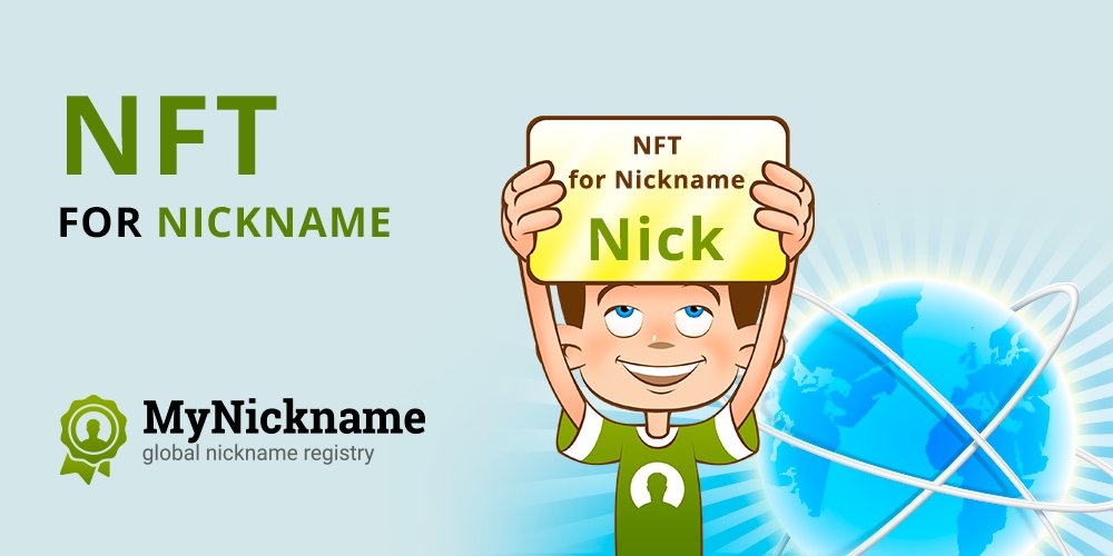 mynickname_com's tweet photo. We have launched NFT nicknames!
This crypto asset will be displayed on your nickname page.
Create NFT: https://t.co/XlGiWBQx5o
---
Мы запустили NFT-никнеймы!
 
Этот криптоактив будет будет отображаться на странице вашего никнейма.
Создать NFT: https://t.co/XlGiWBQx5o https://t.co/agN042vNox