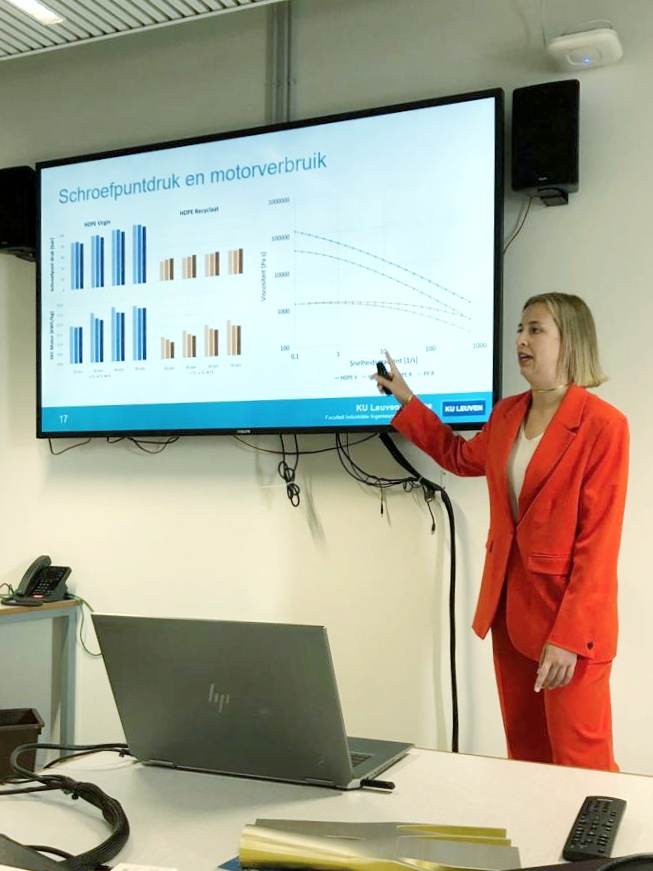 NewMatProPoliS's tweet photo. Our master students Polymer Processing defended their master thesis yesterday! An exciting day for the students to show the results of their hard work of the past year to an audience of both industrial and academic jury members. We wish you all the best in your future career! https://t.co/6HD1Q1s9uu