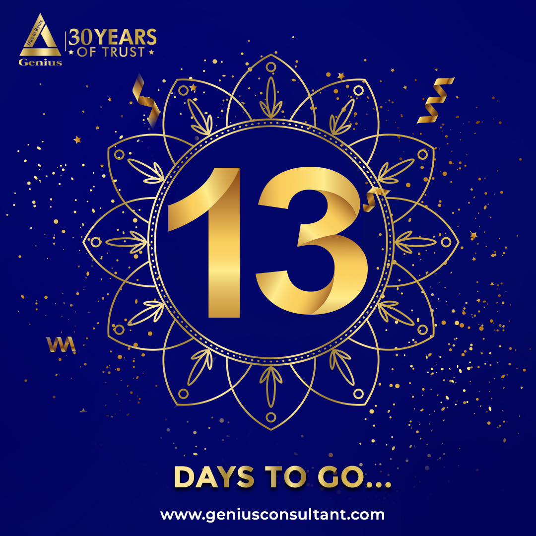 GeniusHRTechLtd's tweet image. Only 13 days remain until we celebrate 🎉31 years of innovation and excellence! Join us in the countdown to this momentous occasion.✨

#Countdown #CountdownBegins #CountdownPost #CountDownto31 #CelebratingThreeDecades #13daystoGo #GeniusConsultantsLtd