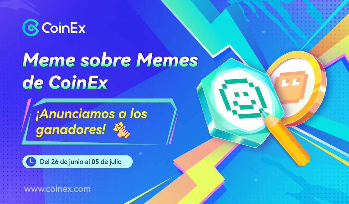 CoinExSpanish's tweet photo. 🤩¡Anunciamos a los ganadores de: Meme sobre Memes!
#MiMemeCoinEx #MemeCoinEx
🧵👇 https://t.co/elTuGRtRIU