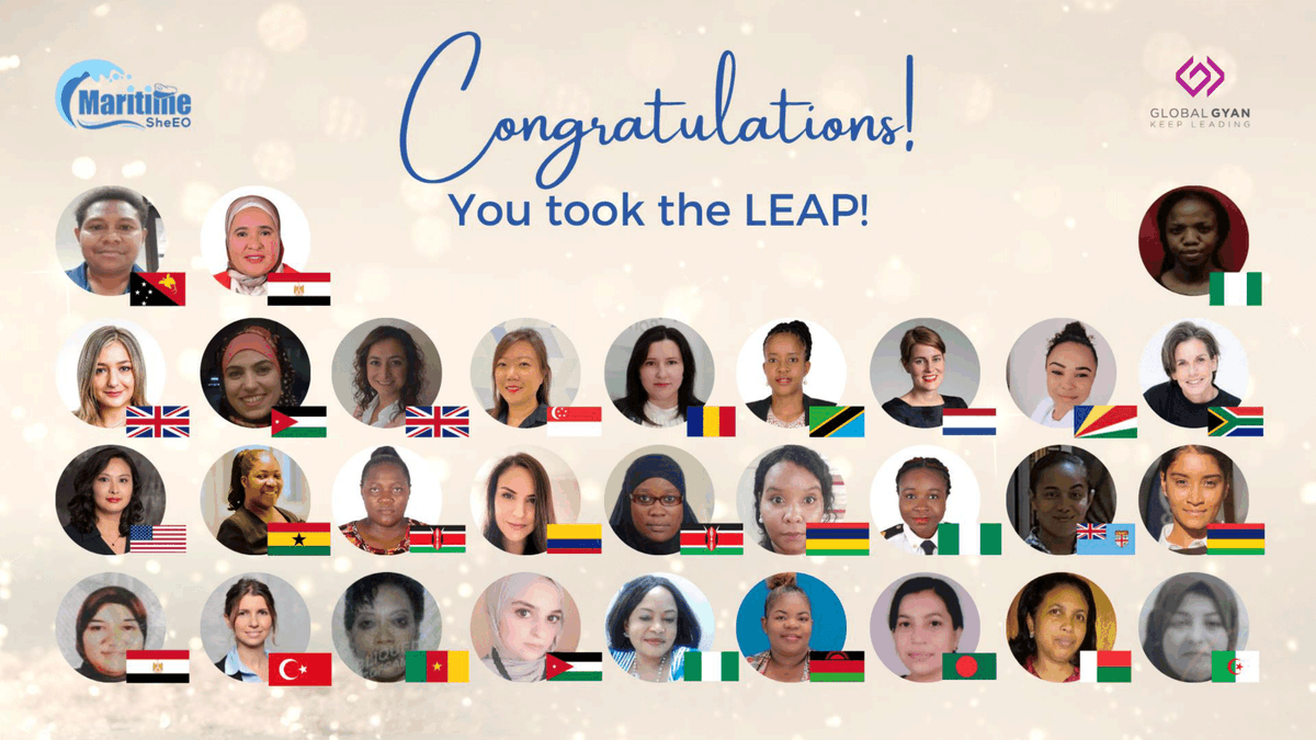 We congratulate all of the participants for successfully completing Maritime SheEO's third Leadership Accelerator Program!

Special thanks to <a href="/IMOHQ/">International Maritime Organization</a> , <a href="/WISTAInt/">WISTA International</a> , <a href="/Global_Gyan/">GlobalGyan Leadership Academy</a> 

#MaritimeSheEO #WomenLeaders #WomenInMaritime
