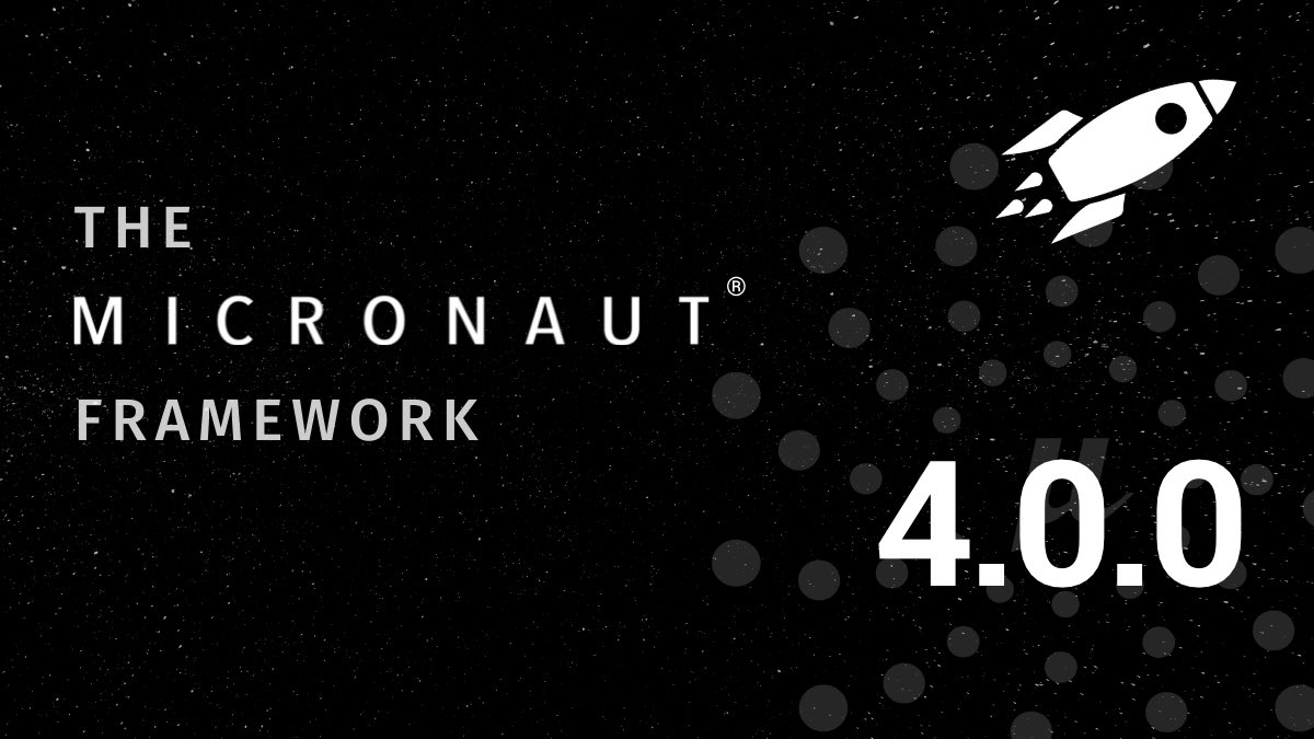The Micronaut Foundation is excited to announce the release of Micronaut Framework 4.0.0! Please see our latest blog post for more details. micronaut.io/2023/07/14/mic… #micronaut