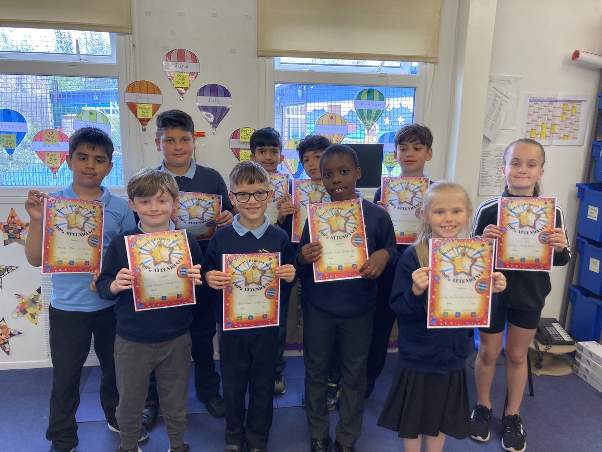 Well done to the Mix, we have won the Attendance and Punctuality awards this week and have finally got points on the leader board! 😁 #teamstpeters
