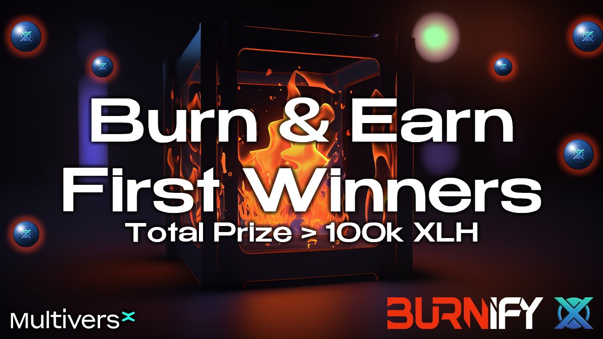 𝐗𝐋𝐇 𝐁𝐮𝐫𝐧𝐢𝐟𝐲: 𝐅𝐢𝐫𝐬𝐭 𝐖𝐢𝐧𝐧𝐞𝐫𝐬!

Yesterday we have launched our <a href="/BurnifyApp/">Burnify</a> Campaign for the $XLH token and, as promised, we already have some winners! The total refund exceeds 100 000 $XLH as prize!

⭐️ There were 19 participants, and the Winners are:
🔹