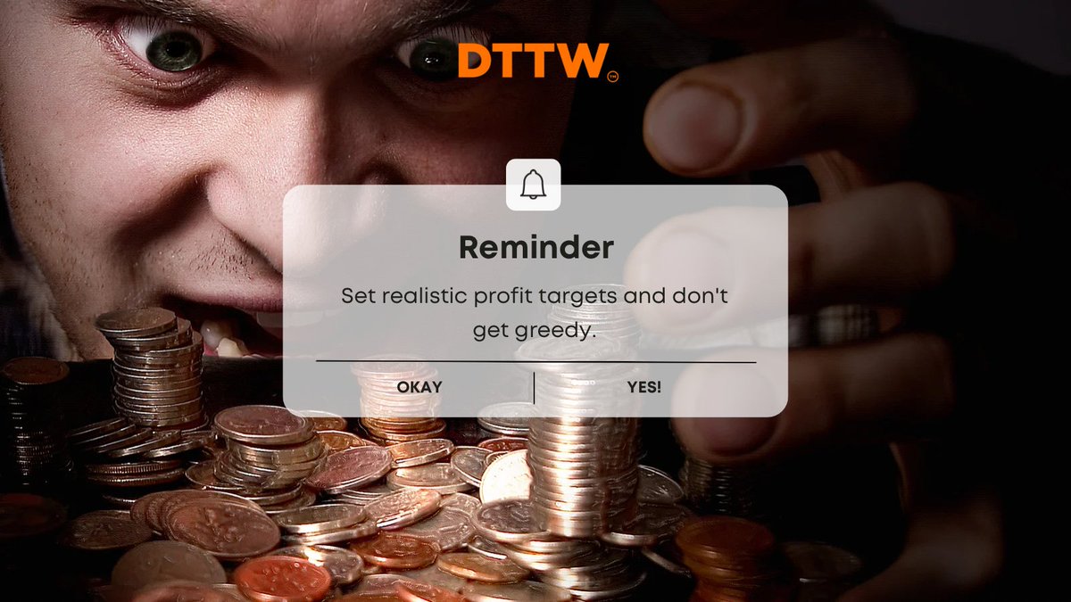 realtradingprop's tweet photo. 📈 Reminder: Success lies in realistic profit targets, not greed. Set achievable goals and stick to your plan. Avoid chasing excessive gains that may lead to unnecessary risks. Stay disciplined, secure profits, build long-term success. #DayTrading #RealisticTargets #Discipline https://t.co/jSVbjDMVkO
