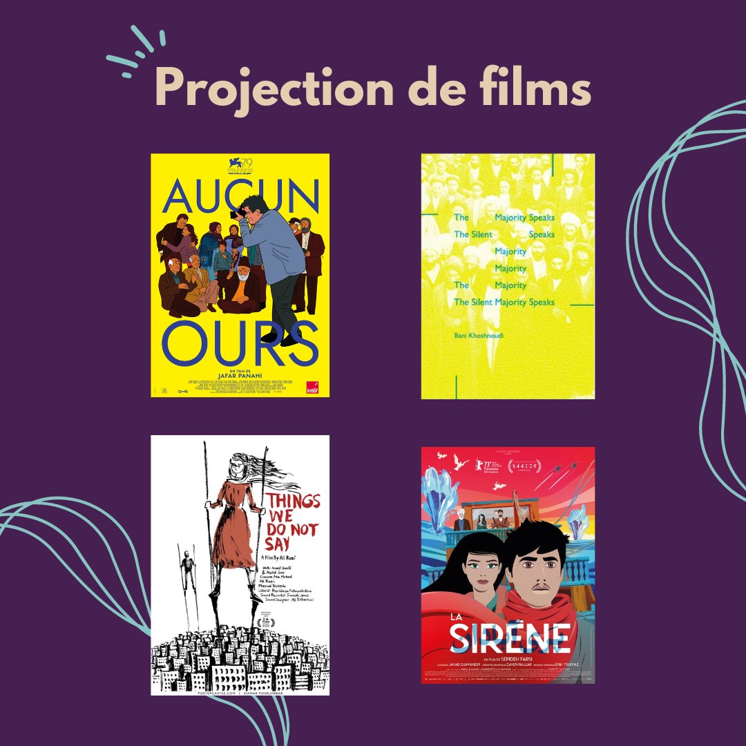 IranGarromedia's tweet photo. Venez découvrir les 14, 16 et 17 juillet des projections de films iraniens au cinéma Utopia (4 Rue des Esc. Sainte-Anne).

Pour participer à la cagnotte en ligne du Pavillon iran : https://t.co/xBRhDotlyI

#AucunOurs #TheSilentMajoritySpeaks #LaSirène #ThingsWeDoNotSay https://t.co/w7zZj38SoC