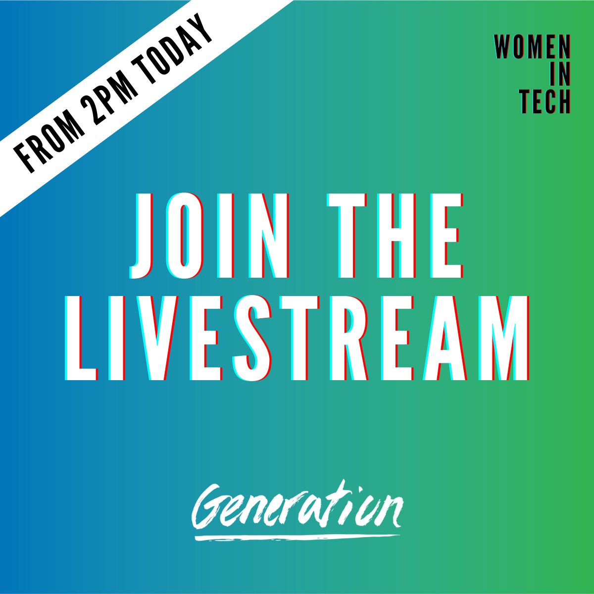 Looking to launch a career in tech? Watch our livestream for the first #WomenInTech event from 2pm today! youtube.com/live/PztK1ycJv…