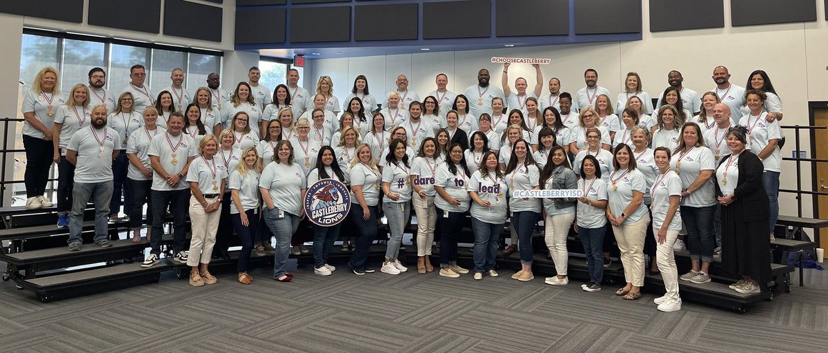 kelsoek's tweet photo. What a fantastic 2 days of learning at the 2023 ALT Retreat! This team is challenged this year to be vulnerable, choose courage over comfort, show up to rumble, and do what is best for the students in CISD! I am so blessed to be part of this awesome team!! 
#CISDdaretolead https://t.co/VR2ek6JLSa