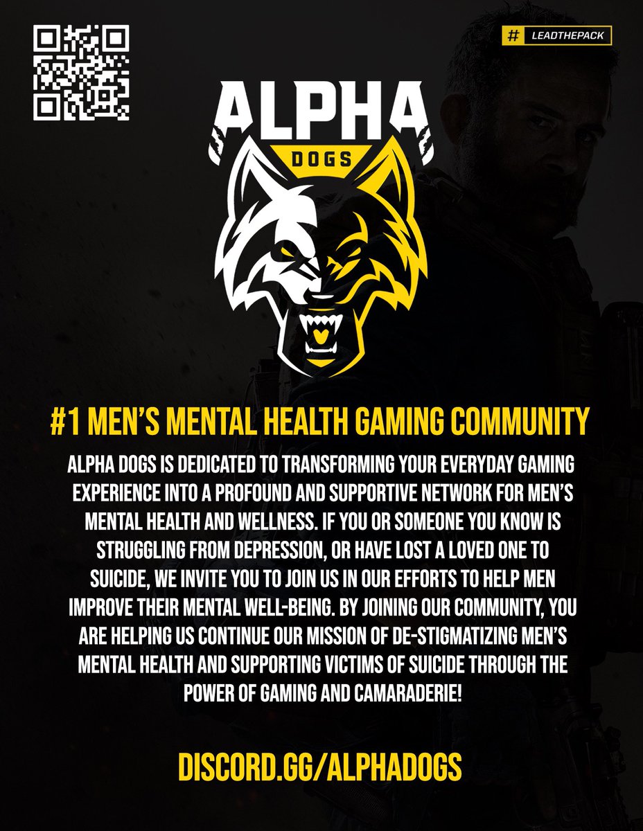 AlphaDogsGG's tweet photo. Men are commonly hesitant to seek help, silently carrying the weight of their burdens.

Often dismissed with phrases like "𝗺𝗮𝗻 𝘂𝗽" 

Here’s the truth: it’s perfectly alright to not be okay. Don’t keep it all bottled up inside. https://t.co/o8p1FB6i78