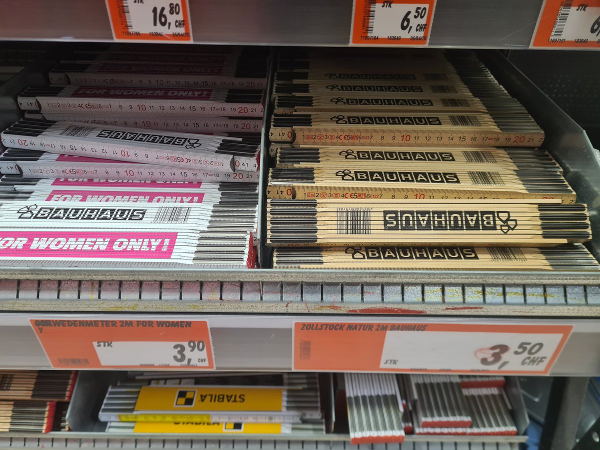 Pink Tax Bauhaus Schweiz?