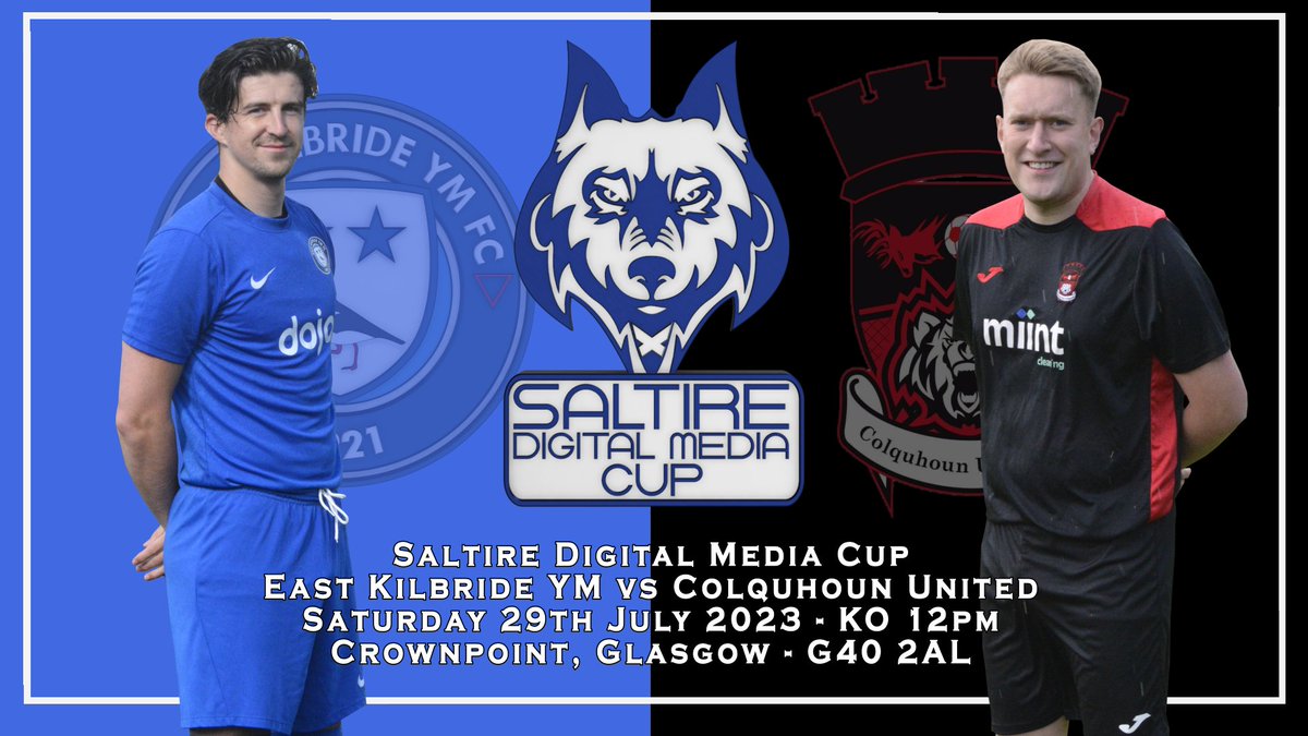 Absolutely delighted to announce the creation of the Saltire Digital Media Cup.

The 1st will be contested by 2 clubs I have worked with since year One.

<a href="/EKYM_SatMorn/">East Kilbride YM (Saturday Morning) FC</a> vs <a href="/ColqUtd/">Colquhoun United AFC</a> - Sat 29th July, KO 12pm @ Crownpoint, Glasgow

#saltiredigitalmediacup #sdmcup #saltiredigitalmedia