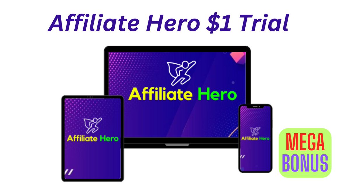 Tech_INFO_01's tweet photo. Affiliate Hero $1 Trial &amp; Mega Bonuses Package
#affiliate #AffiliateMarketing #Makemoneyonline #BONUS  #fridaymorning #FridayVibes #FursuitFriday 
Good Friday, Finally Friday, Happy Friyay, 
#FridayMotivation Daily Quordle

Click here for more details: https://t.co/9Fs2hgF69x https://t.co/ZaOfnN0koC