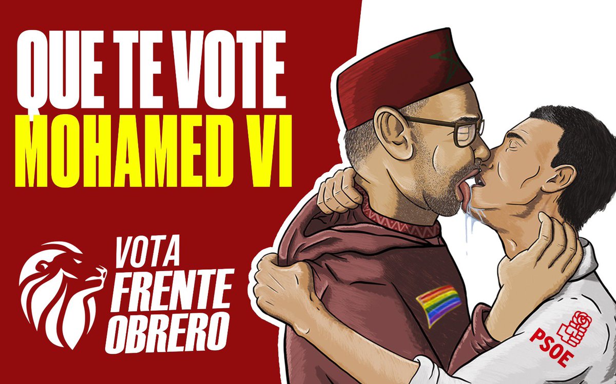 frenteobreroesp's tweet photo. QUE TE VOTE MOHAMED VI https://t.co/i8yocSIrKO