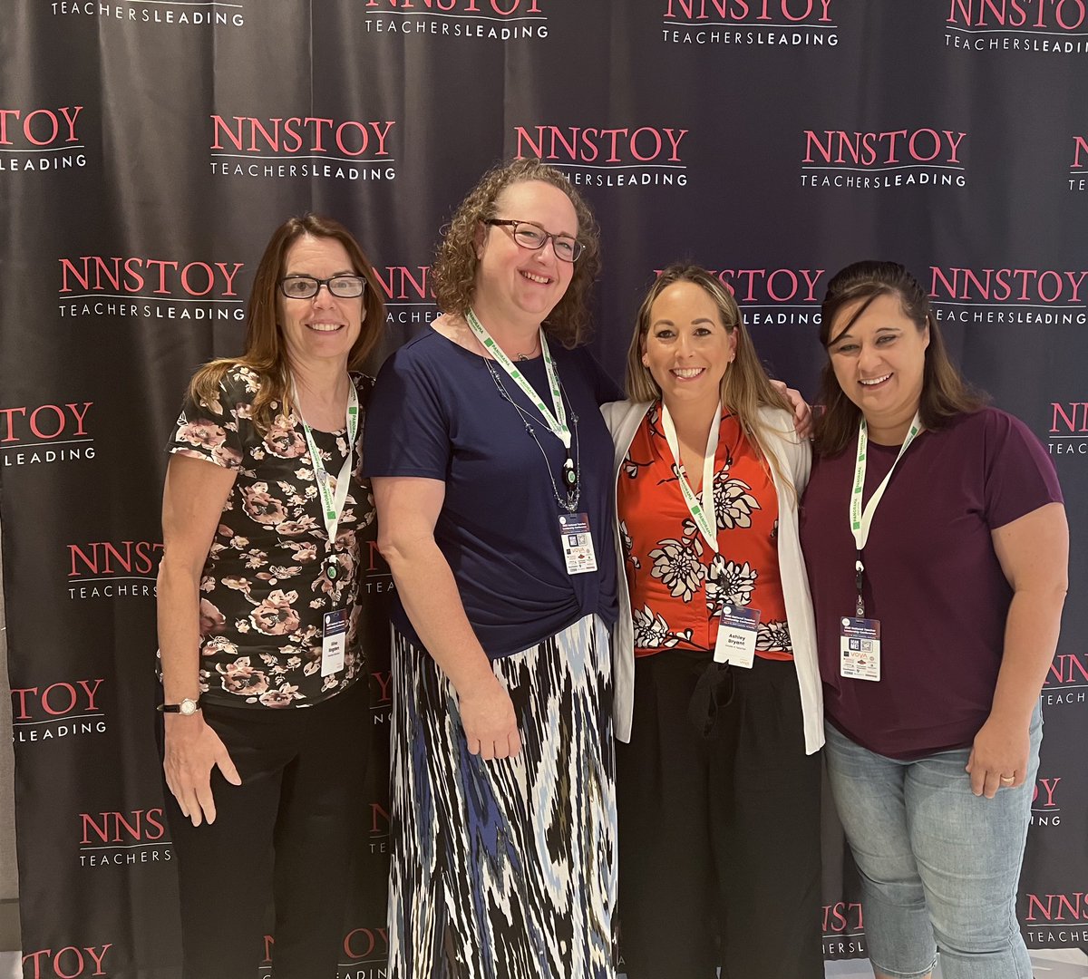 We met Susan &amp; Gina from Nevada (do you pronounce it correctly? We do now!) walking around the pool area on night one. This morning we hugged them goodbye. They are two exceptional educators and our conference besties! <a href="/caribouteacher/">Heather Anderson</a> #NNSTOY2023