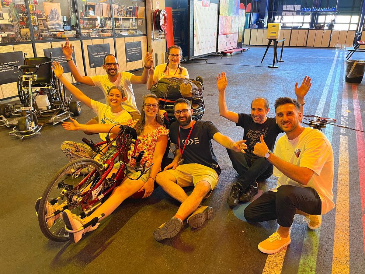 I am so happy to have participated in TOMFrance. I work with people from different backgrounds, and we modified a handbike to allow the user to carry a wheelchair and luggage by attaching them directly to the back. I thank <a href="/NeuroLabUniGe/">NeuroLab UniGe</a>  for giving me this opportunity.
