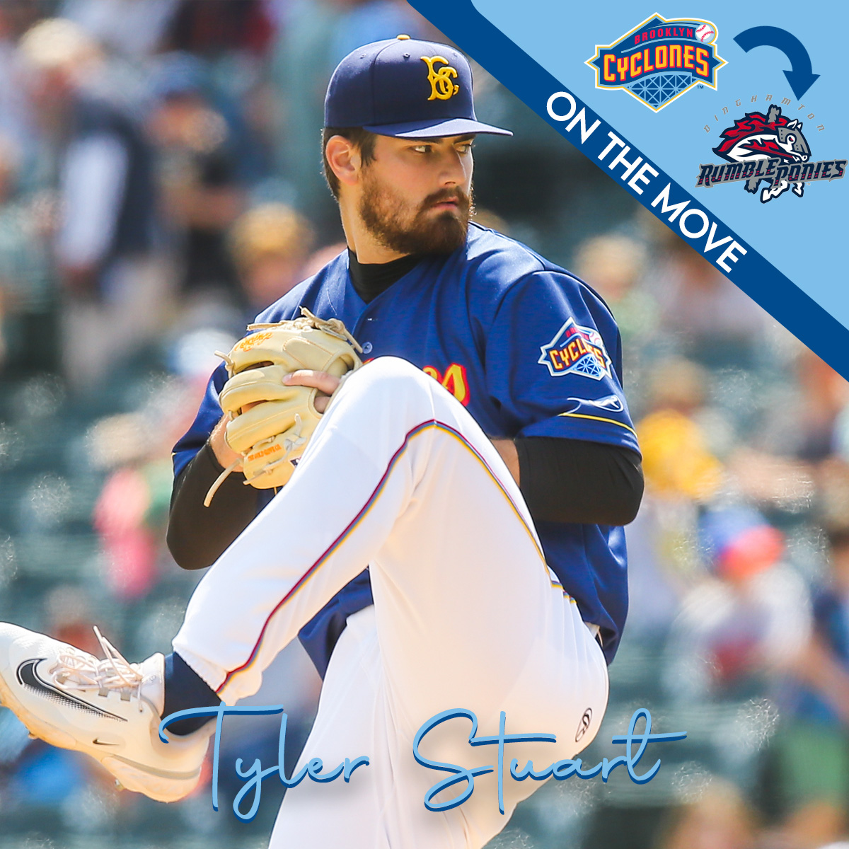 Roster Moves:  RHP Dylan Tebrake and RHP Tyler Stuart have been transferred to Binghamton (AA).

Best of luck in Bingo!  #amazinstartshere
