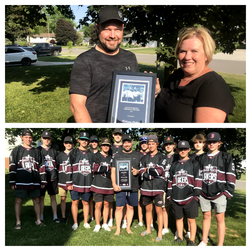 ALLIANCE_Hockey's tweet photo. Congratulations Bill Hodge the 2023 ALLIANCE Hockey Trainer of the Year! 🏆

Hodge was a fundamental part of the bench squad for the U16AAA Huron Perth Lakers.

🎥:https://t.co/witrfNVLk5

#alliancehockeyawards #traineroftheyear https://t.co/Gq7MUnY3TJ