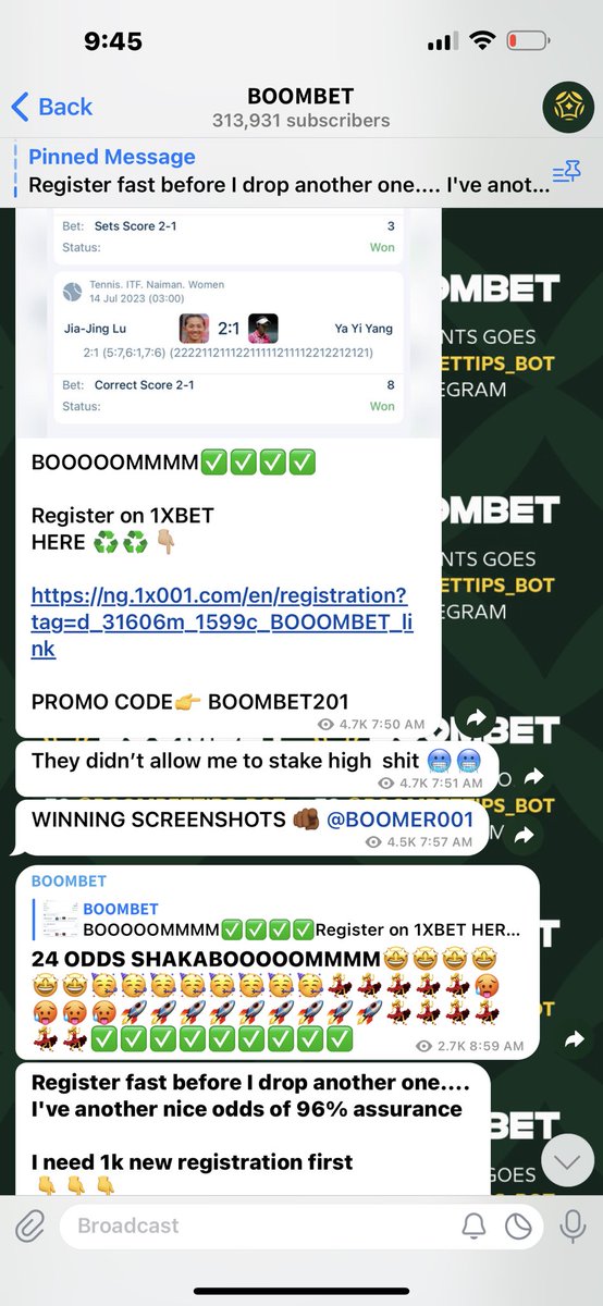 FLASH4492's tweet photo. Posted it here yesterday if you want to be winning daily odds like this 

2-20 odds 

Join boombet channel 

Telegram 👉🏾https://t.co/tpDmJlTuVu

500 retweet https://t.co/xGaBIYVjd6
