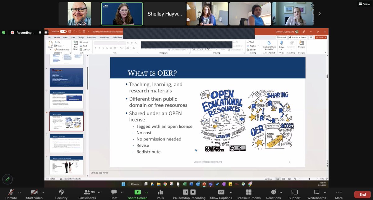 Steven Sproles (@steven_sproles) on Twitter photo WOW!  Calypso Gilstrap did a phenomenal job presenting on #GoOpenVA tools and resources in our webinar yesterday afternoon for Build Your Own Instructional Playbook.  virtualvirginia.org/pl/playbook/ WOW!  Calypso Gilstrap did a phenomenal job presenting on #GoOpenVA tools and resources in our webinar yesterday afternoon for Build Your Own Instructional Playbook.  virtualvirginia.org/pl/playbook/