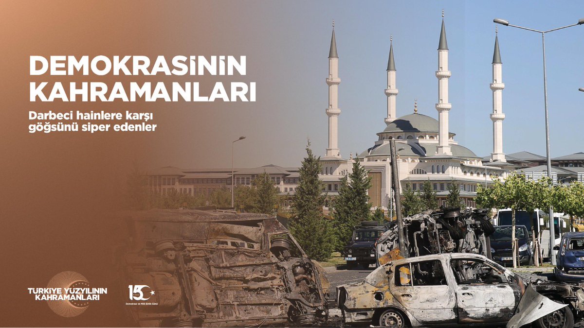 #15TemmuzDemokrasiveMilliBirlikGünü
#TürkiyeYüzyılınınKahramanları