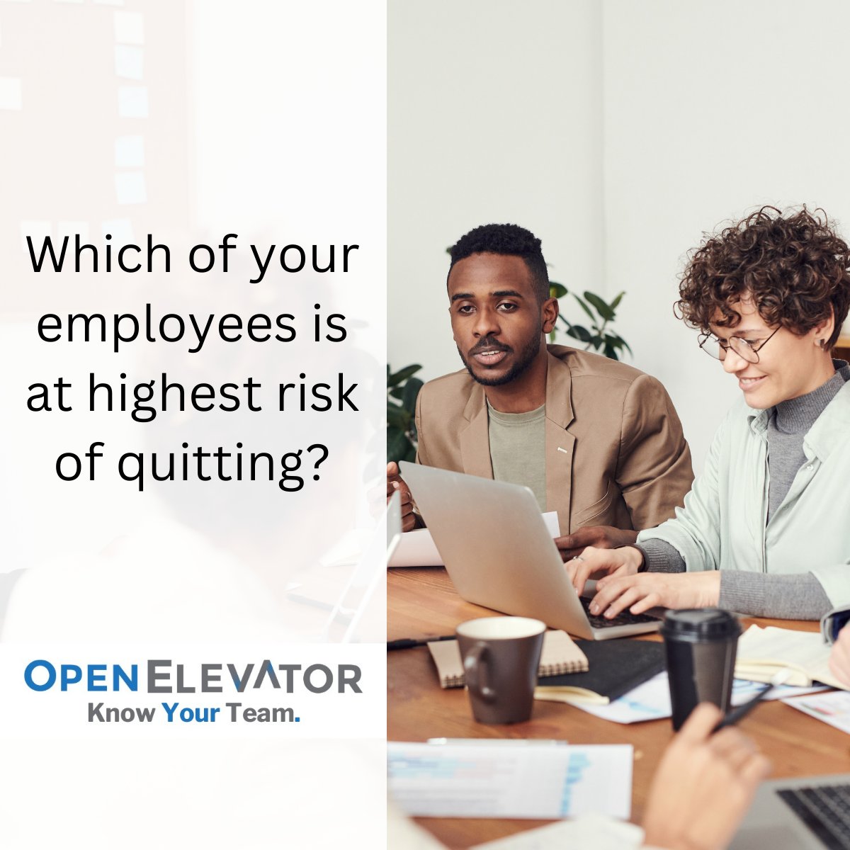 OpenElevator's tweet image. Do you KNOW which of your employees are at highest risk of quitting?
And what can you do about it?

If you would rather KNOW the answers – instead of GUESS – we can help.

Book a consultation @ openelevator.com

#Innovation #humanresources #leadership #recruiting #hr