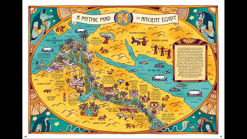 sahelsteve's tweet photo. Did I mention that our new book contains a mythic map of Ancient Egypt? #AncientEgypt #mythology #map #edutwitter #ks2 https://t.co/B6H7vg2lm2