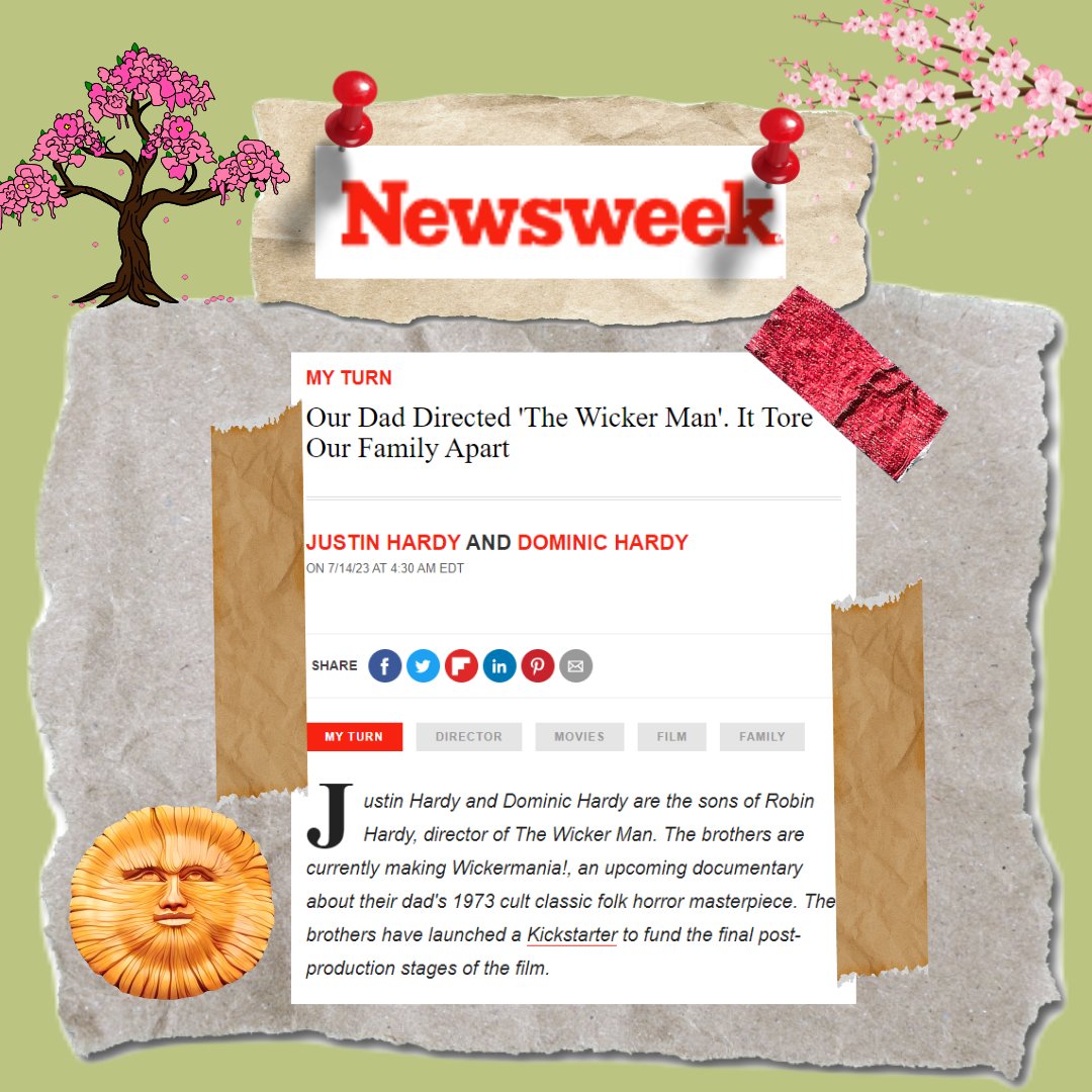 Our Dad Directed 'The Wicker Man'. It Tore Our Family Apart newsweek.com/robin-hardy-da… 

Click the link to read this lovely article for Newsweek! Once you're done, check out our Kickstarter! kickstarter.com/projects/drjus…