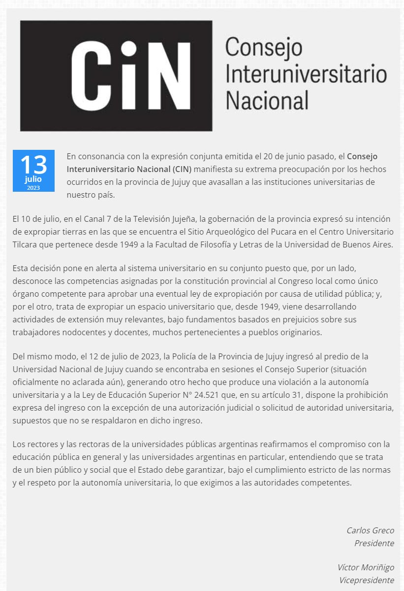 Compartimos desde <a href="/ruedacin/">Red Universitaria Educación a Distancia Argentina</a> el Comunicado.