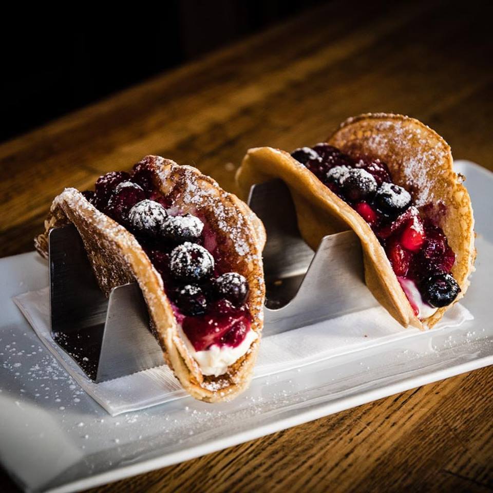 <a href="/IHOP/">IHOP</a> Happy to see Corporate America FINALLY offering something we have been doing for decades! #Pancaketacos are awesome. Maybe IHOP should check out our "American Made" Single or Triple Taco Rack! Happy to send you samples!