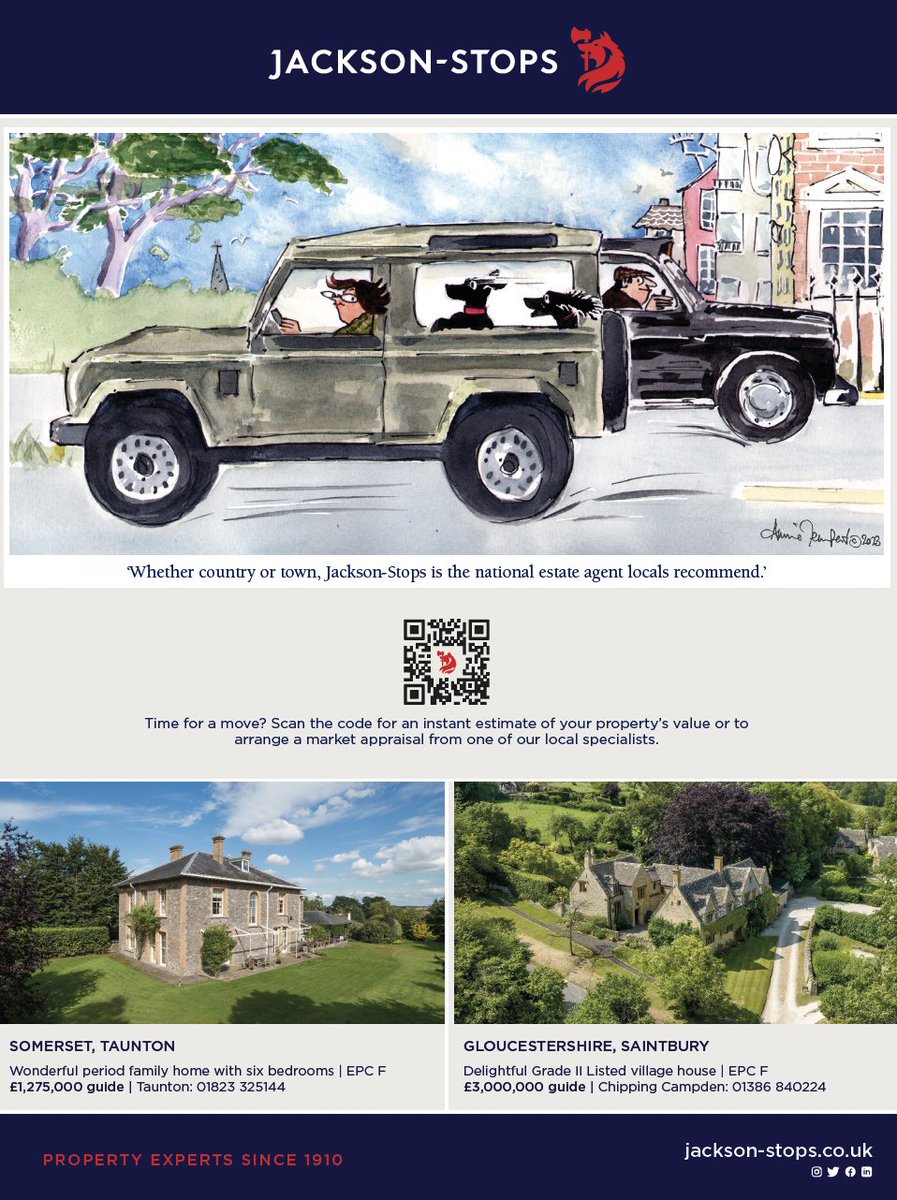 You may have seen a selection of our properties for sale featured in the latest edition of <a href="/Countrylifemag/">Country Life</a>...

View our latest instructions: jackson-stops.co.uk/properties/sal…

#jacksonstops #property #countrylife #propertyexperts #annietempest