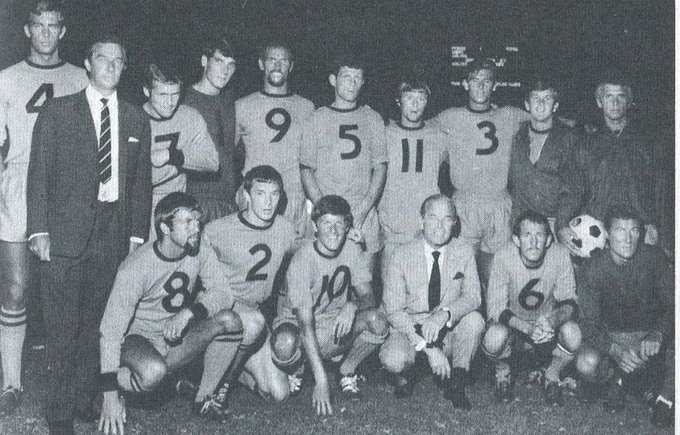 Steve1T's tweet photo. #OnThisDay in 1967 – #UnitedSoccerAssociation crowned its champion at @lacoliseum as #LAWolves defeated visiting #WashingtonWhips, 6:5, in OT. David Brunside led hosts w/ 3 goals (hat-trick); Frank Munro also had a hat-trick for Washington in the loss. https://t.co/THhkg5Xf1C