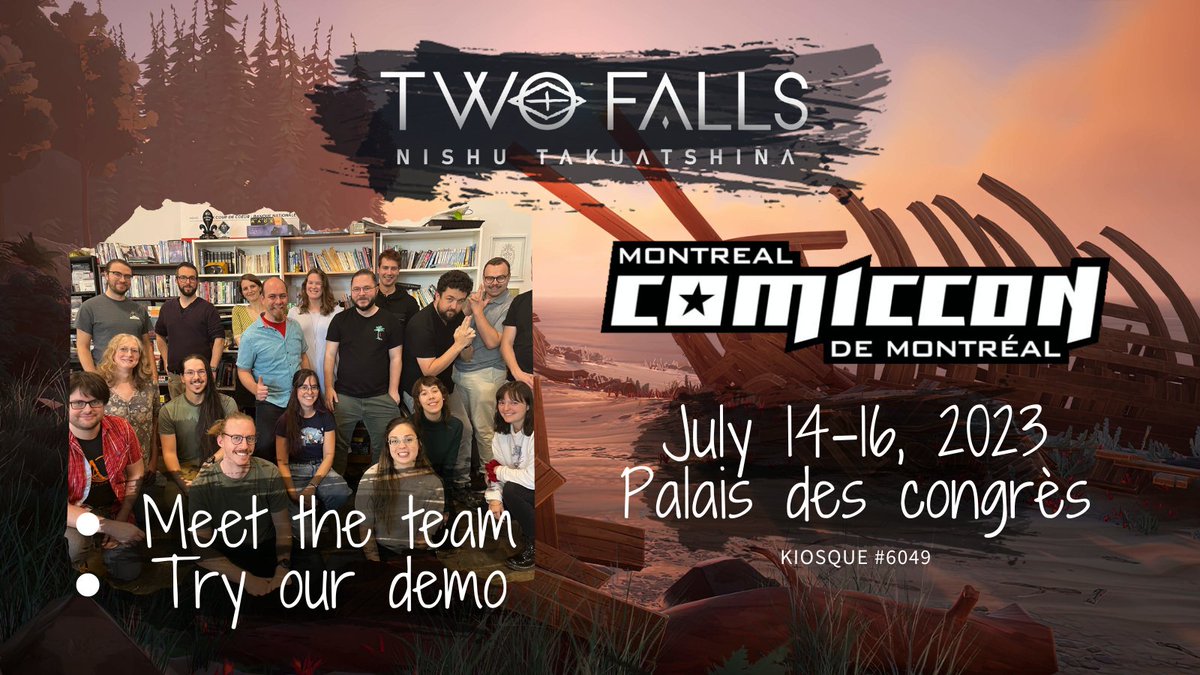 🚨<a href="/Mtlcomiccon/">Comiccon de Montréal</a> is in full swing! Meet our team at our booth and try out our demo! 🎉
📍Find us at Kiosk 6049, located at Palais des Congres of Montreal. 

🎟️Get your tickets for Saturday and Sunday here: montrealcomiccon.com/billets/ #ComicconMontreal2023