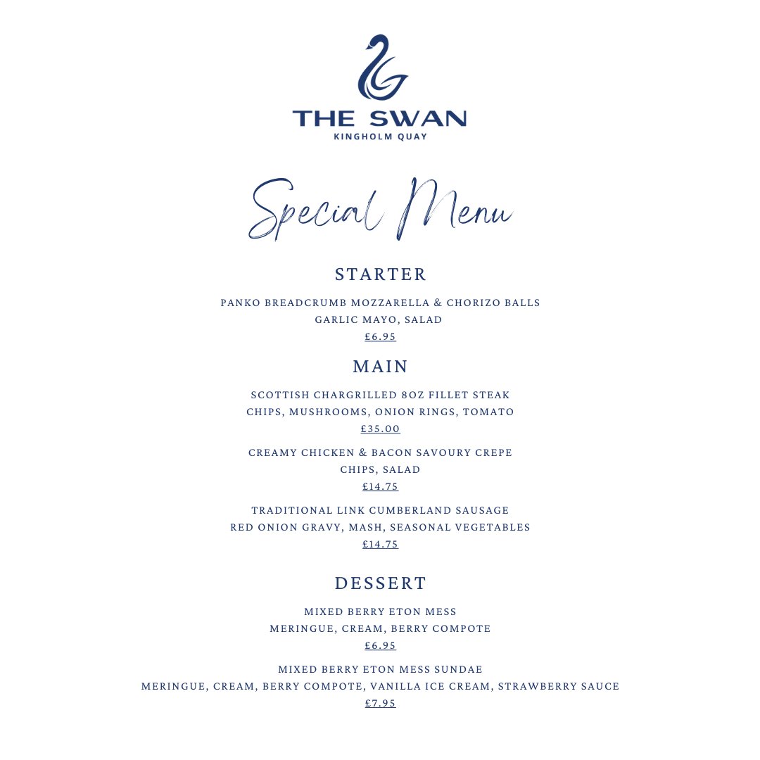 Our menu offers something to suit everyone, but who doesn't love a special?

Available all weekend from tonight's dinner service at 5 pm.

#dgwgo #dumfriesandgalloway #scotland #dglife #visitdumfriesandgalloway #visitscotland #lovedandg #dumfries