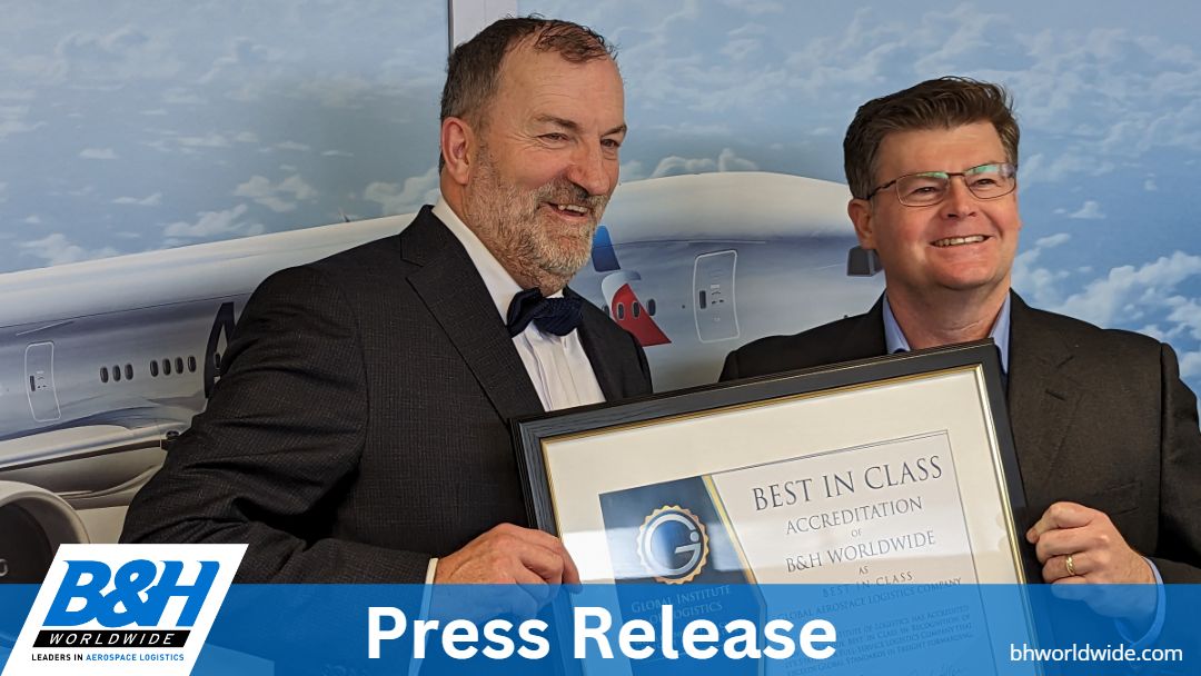 AeroLogGroup's tweet photo. 🎉🚀 Congratulations to our esteemed member B&amp;H Worldwide on being named the Best-In-Class Global Aerospace Logistics Company by  the Global Institute of Logistics for a second time! 🏆🌍✈️

#BHWorldwide #BestInClass #GlobalAerospaceLogistics #LogisticsIndustry #Excellence https://t.co/w7K9MxUMDu