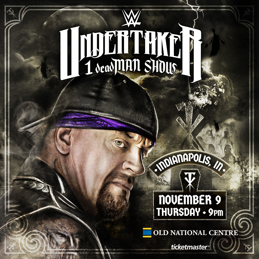 OldNatlCentre's tweet photo. JUST ANNOUNCED 📣
⭐️@undertaker 1 deadMAN SHOW
📅 November 9
📍 Egyptian Room
🎫 Tickets on sale Friday, July 21 at 10 AM https://t.co/R4FThHPyAr https://t.co/wQXg3O2p4y