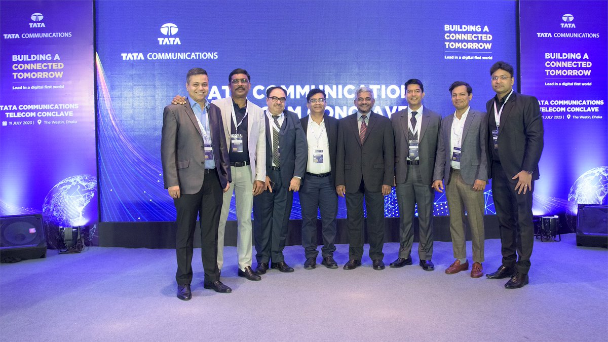 tata_comm's tweet image. From borderless connectivity to secure communications and digital platforms, our Telecom Conclave 2023 at Dhaka was a perfect showcase of how we are #BuildingAConnectedTomorrow that enables enterprise #HyperconnectedEcosystems in a digital age. Here&apos;s a glimpse.