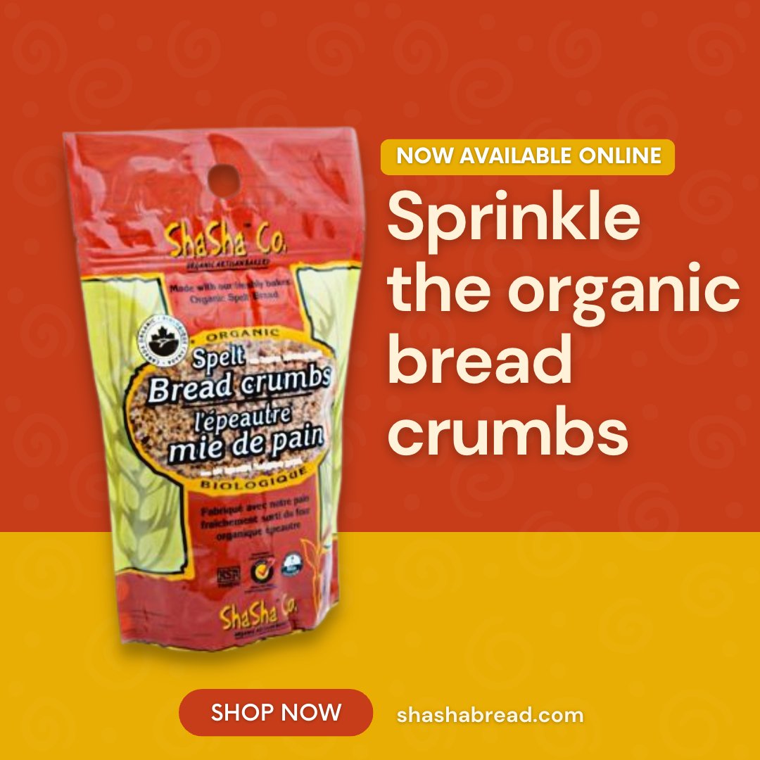 ShaShaBreadCo's tweet photo. Crumbs of Goodness: Organic Bread Crumbs, Now Online! 🥖
Take your recipes to the next level with the wholesome magic of ShaSha's Organic Bread Crumbs, now just a click away! 🌾 Head over to https://t.co/sK0wpwqOcY to get your hands on these flavorful crumbs of goodness. https://t.co/uRqrFyIILJ